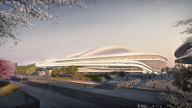 Screenshot from ZHA's 'New National Stadium Video Presentation'.