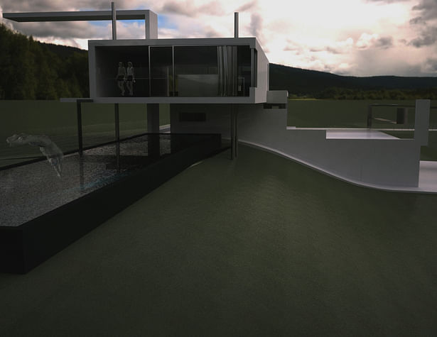 House For a Slope view Gianluca Milesi architecture