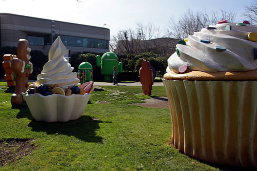 Google campus, image via mobile.nytimes.com.