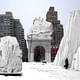 COLDSCAPES winner: Second Hinterlands by Noel Turgeon and Natalya Egon, Chicago, USA. Second Hinterlands envisions the reinvention of the snow removal process after significant winter storms. The project proposes a strategic lack of snow removal and snow relocation after winter weather events.