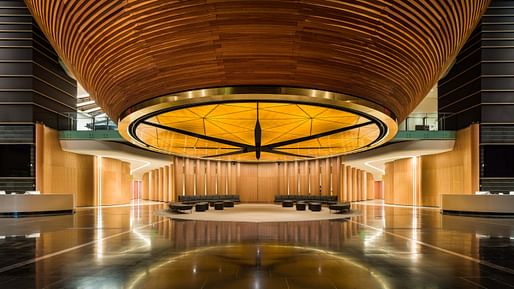 Te Ao Marama South Atrium by fjmtstudio, with Jasmax and DesignTRIBE. Image: Dennis Rademacher (Lightforge)