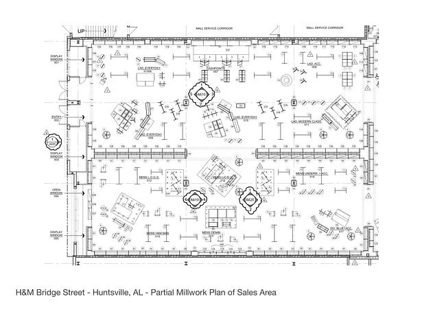 Adults' Clothing Sales Area Floor Plan