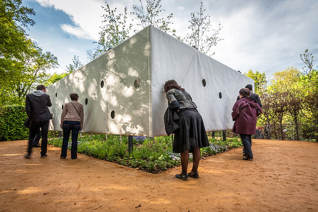 OUTSIDE-IN at the 22nd International Garden Festival in Chaumont-sur-Loire, France by Meir Lobaton Corona and Ulli Heckmann; Photo: Fabio Ferrario