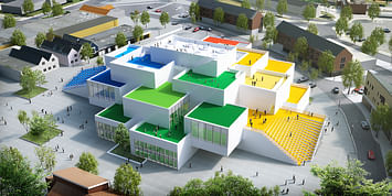 LEGO releases drone footage of Bjarke Ingels-designed LEGO House