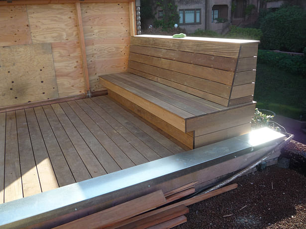 New Exterior Rooftop 'Ipa' Deck and Bench Side View