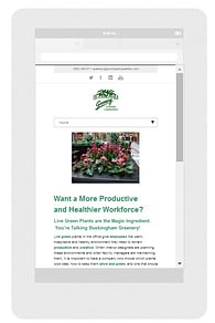 Developed responsive website for established plantscaping firm.