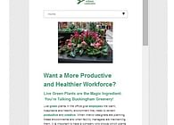 Developed responsive website for established plantscaping firm.