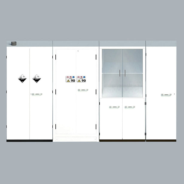 Tall Storage + Chemical Cabinet