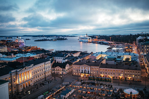 Aerial view of Helsinki's Senate Square. All images courtesy of Makasiiniranta.