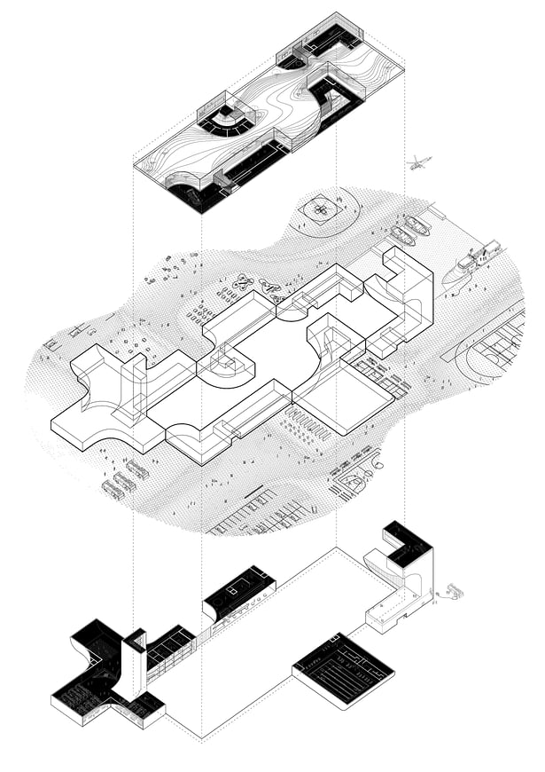 Birdseye/ Wormseye Axonometric