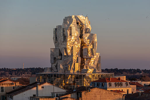 The Frank Gehry-designed tower at LUMA Arles, Parc des Ateliers in January 2021. © Adrian Deweerdt