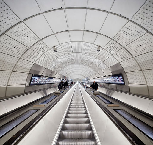 The Elizabeth Line, London Underground, by Grimshaw, Maynard, Equation, and AtkinsRéalis. Image: Hufton + Crow