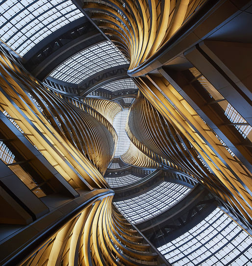 Now THAT's an atrium! The Leeza SOHO tower by Zaha Hadid Architects opened to the public today. Photo © Hufton+Crow