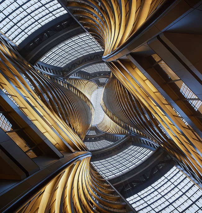 Now THAT's an atrium! The Leeza SOHO tower by Zaha Hadid Architects opened to the public today. Photo © Hufton+Crow