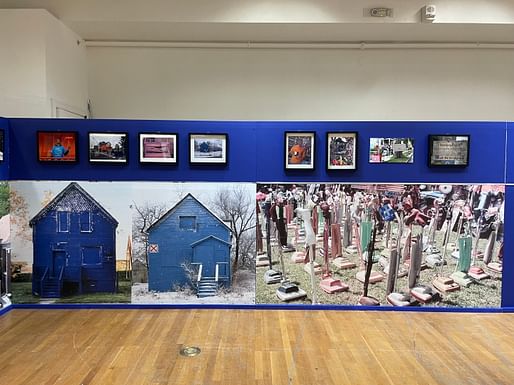 Installation view, 'Black Home as Public Art' at the University of Texas at Austin School of Architecture. Image courtesy of The University of Texas at Austin School of Architecture