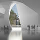 Lobby. Image courtesy of Steven Holl Architects.