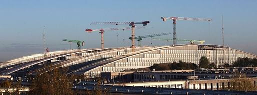 The new NATO headquarters under construction in Brussels. (Spiegel/REUTERS)