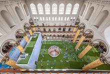 View construction time-lapse of the National Building Museum's new summer installation