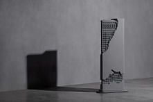 Japanese designer showcases Flatiron Building-shaped speaker
