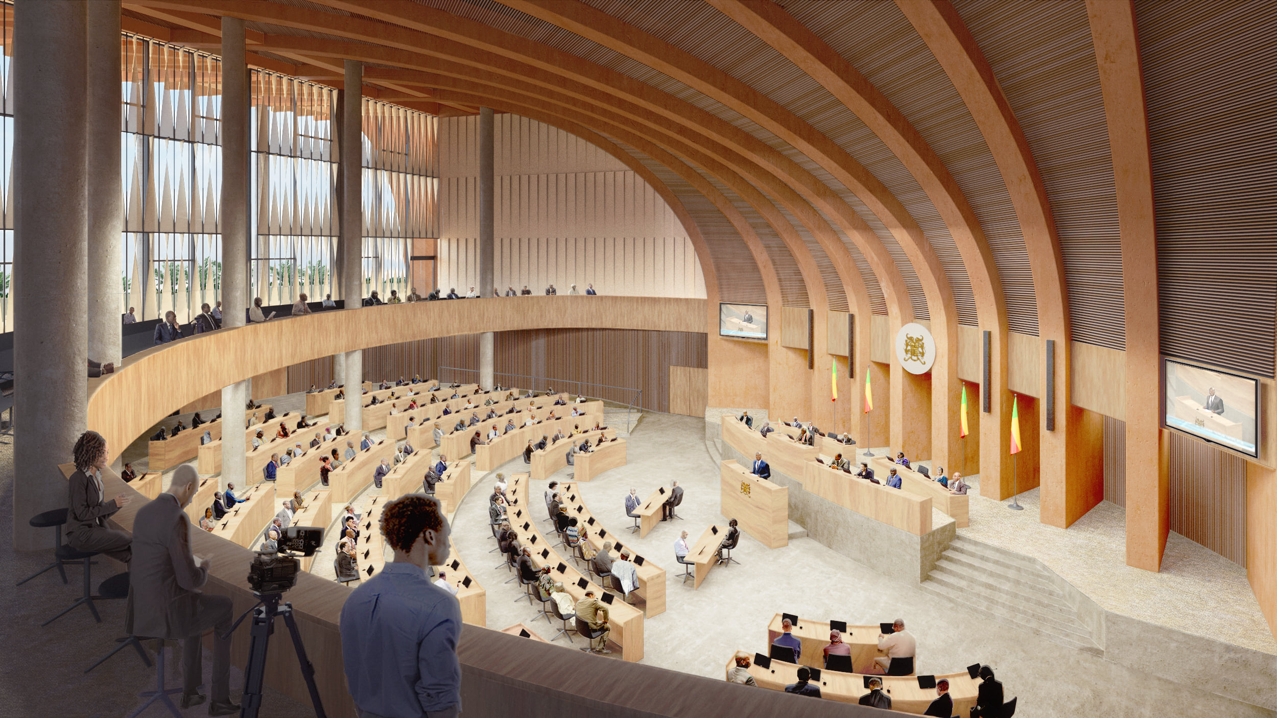 Enrique Brown　エンリケ・ブラウン　建築　デザイン　モダン建築 Kéré Architecture's Benin National Assembly is inspired by the