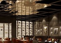 Savor the Splendor: Antonovich Group's Luxurious Cigar and Wine Bar Design