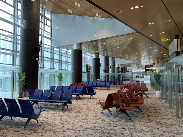 Gate Lounge, View of Arrival Plaza, Van Don International Airport, Vietnam