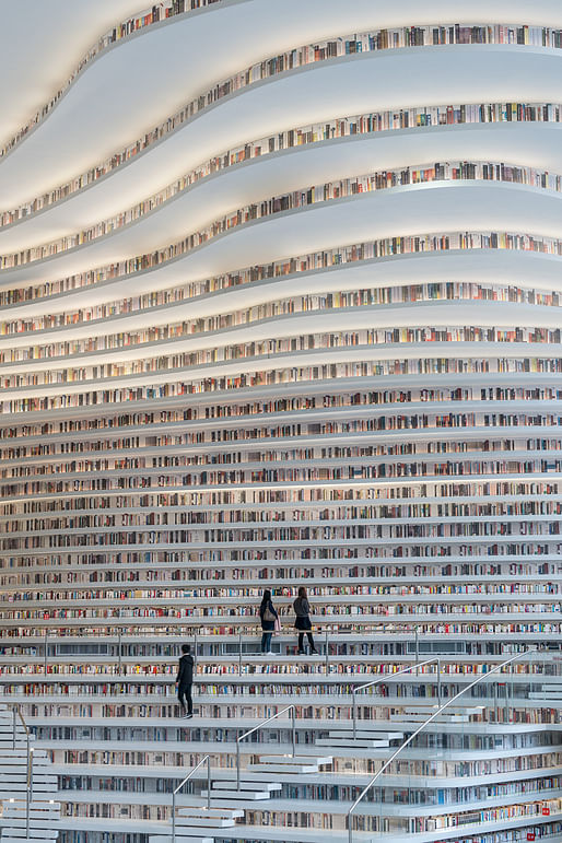 Binhai Public Library in Tianjin, China, by MVRDV, in collaboration with local architects Tianjin Urban Planning and Design Institute, © Ossip van Duivenbode
