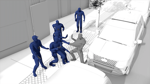 View of The Killing of Harith Augustus. Courtesy Forensic Architecture.