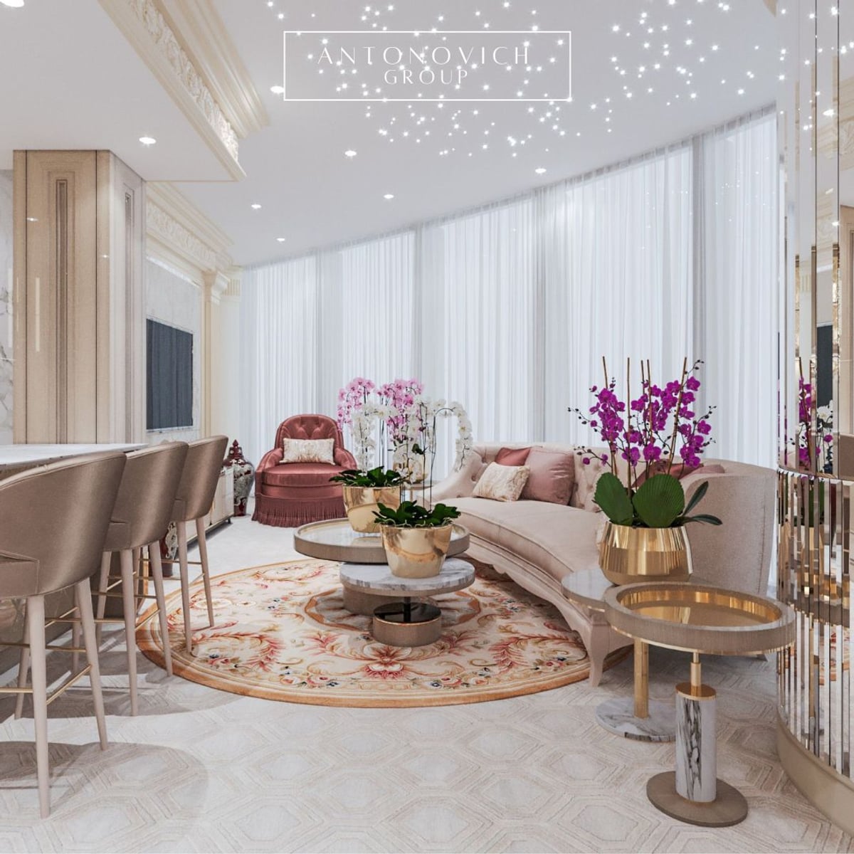 Luxury Apartment Design Interiors Reference: Elevated Elegance Luxury Apartment Interior Design In Burj Khalifa