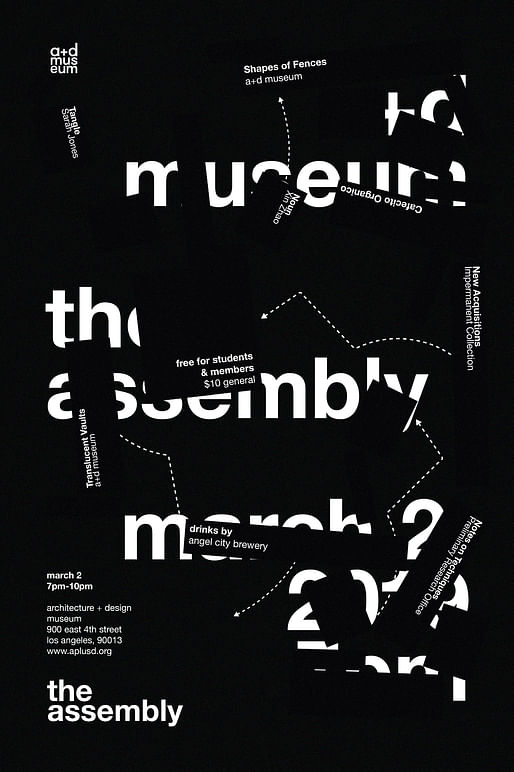 Spring 2019 Assembly Poster. Image via A+D Museum