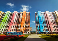 Massimo Iosa Ghini’s colorful suburbs in Moscow - Dmitrovskoe Shosse