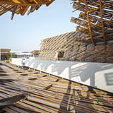 An exterior image of the China Pavilion for Expo Milano 2015. Photo by Sergio Grazia.