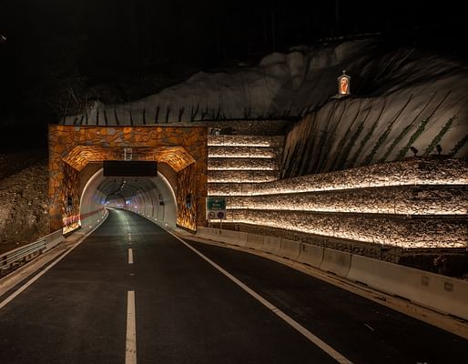 Bridges and Public infrastructures Lighting Winner Tunnel Ucka by Dean Skira of Skira Architectural Lighting. Image: Danijel Bartolic