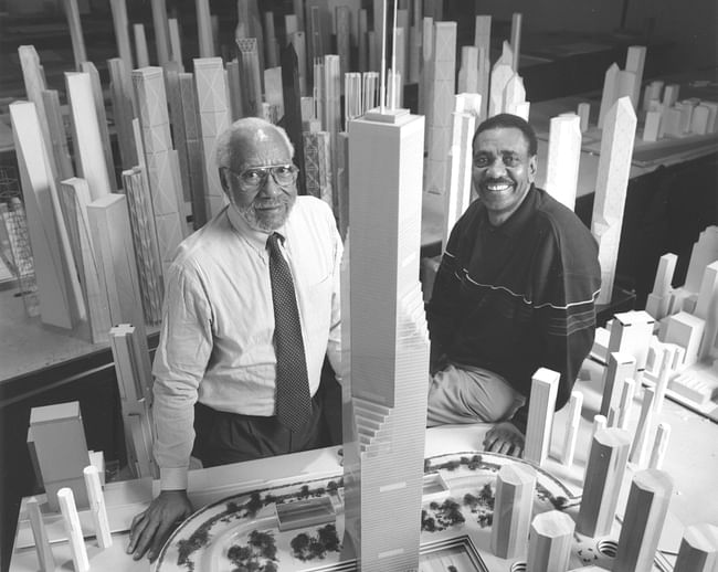 Renowned architectural educator David Sharpe, left, has passed away. Image courtesy of IIT