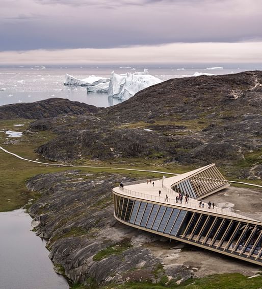 One of Two Winners in Buildings Over 1,000 Square Meters - Dorte Mandrup: Kangiata Illorsua/Ilulissat Icefjord Centre, Ilulissat, Greenland. Photo credit: Adam Mørk