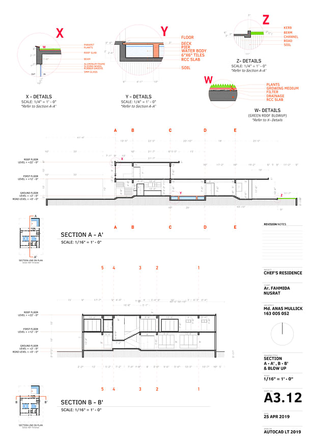 Working Drawing: Section Details