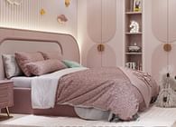 Dreamy Pink Delight: Antonovich Group's Kids Bedroom Interior Design