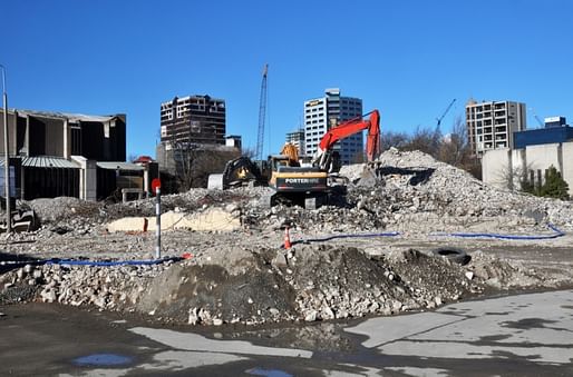 Much of Christchurch’s central business district was severely damaged by the February 22, 2011 earthquake. Hundreds of buildings have been demolished, including most high-rise office buildings and hotels. (Citiscope; Photo: Nigel Spiers/Shutterstock)