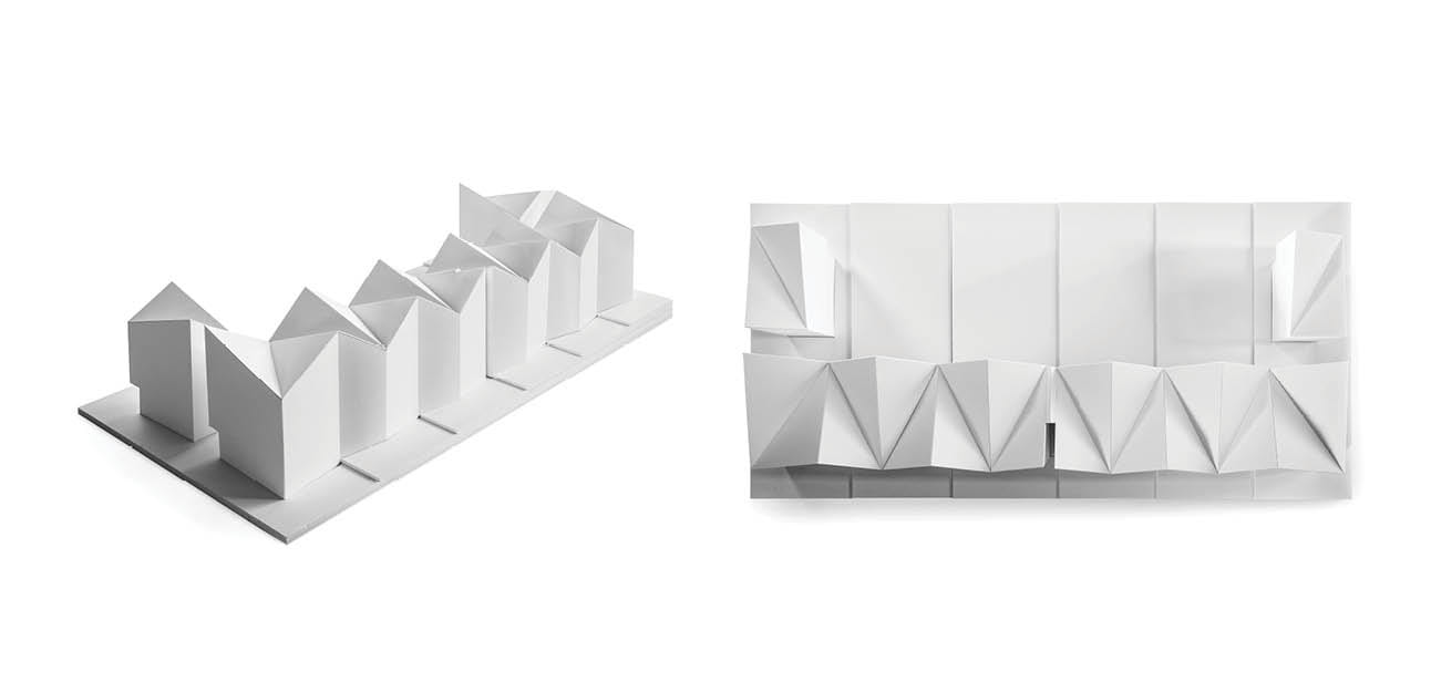 Folded facades define an origami-inspired residential development in ...