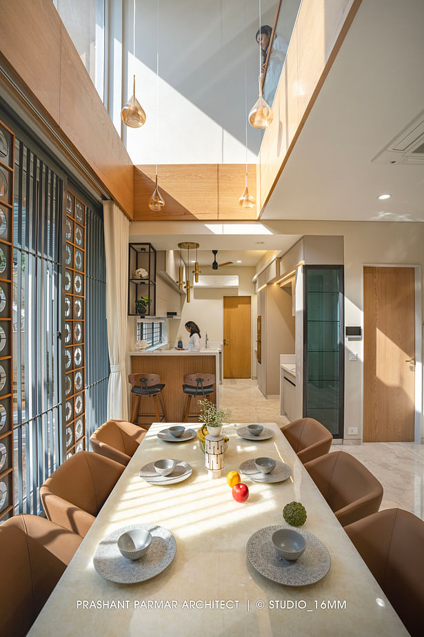 Double-Height Dining Area