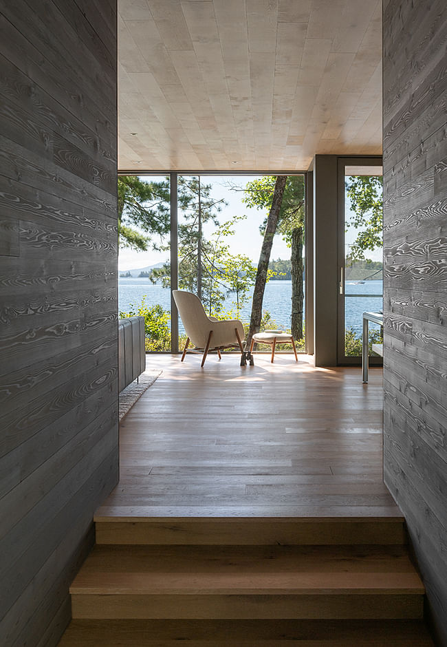 Elevated Camp (interior) in New England by Murdough Design; Photo- Chuck Choi