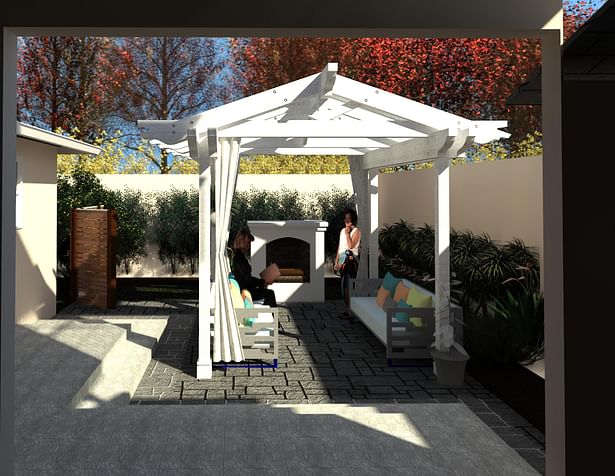 RENDER OF PROPOSED PERGOLA