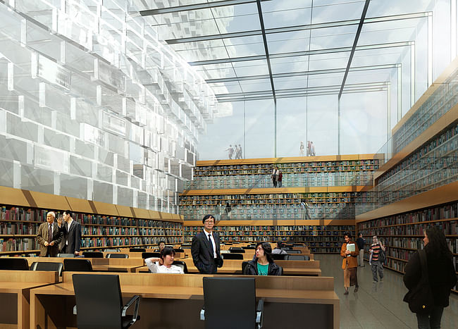 Library - art academy (Image courtesy of Gehry Partners)