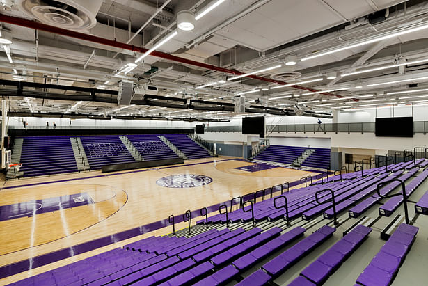 New sports facilities include a varsity arena to serve NYU's athletics program. © Connie Zhou / JBSA