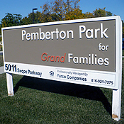 Pemberton Park is a new apartment complex in Kansas City that's designed specifically for grandparent-led families. (Sylvia Maria Gross)