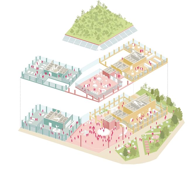 Event Space. Image © MVRDV.