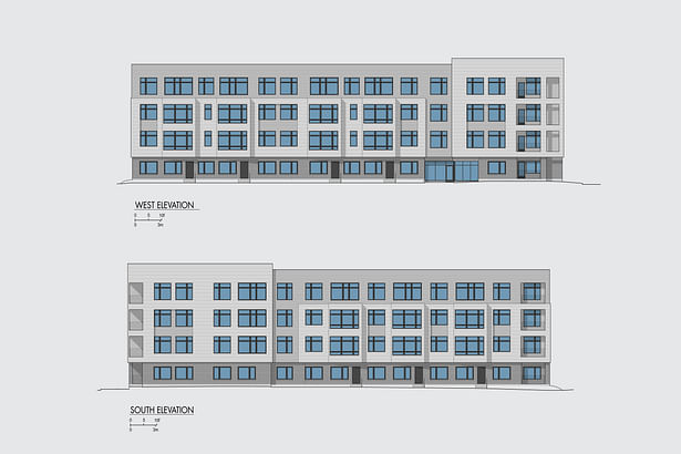 West and South Elevations