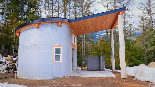 The Fibonacci House in Canada claims to be the world's first fully 3D printed home to be listed on Airbnb. Photo: Twente Additive Manufacturing