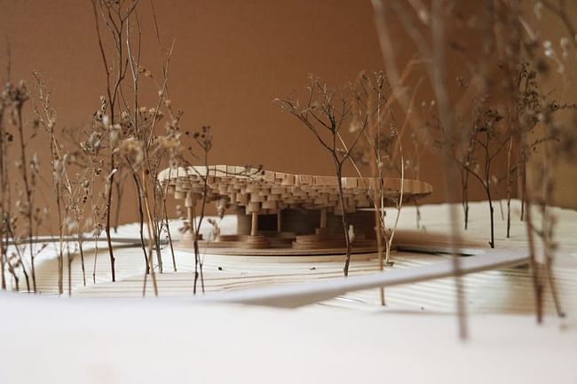 Model of the pavilion. Credit- Francis Kéré