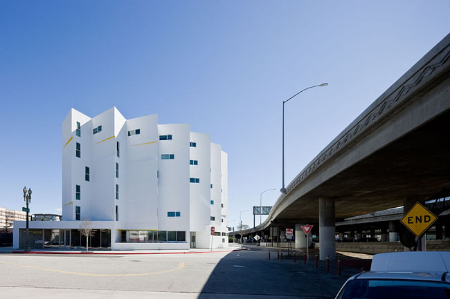 The New Carver apartments provide stable housing for the formerly homeless. Credit: Michael Maltzman Architecture